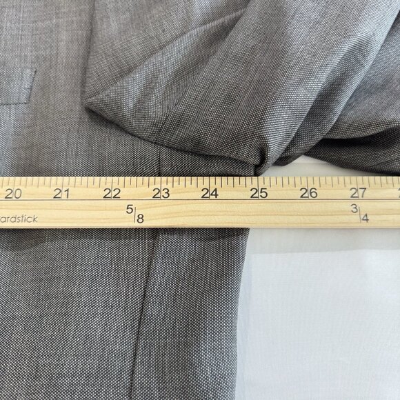 Calvin Klein SLIM Mens Sport Coat 48R Jacket Two Button Gray Wool Solid - Picture 6 of 8
